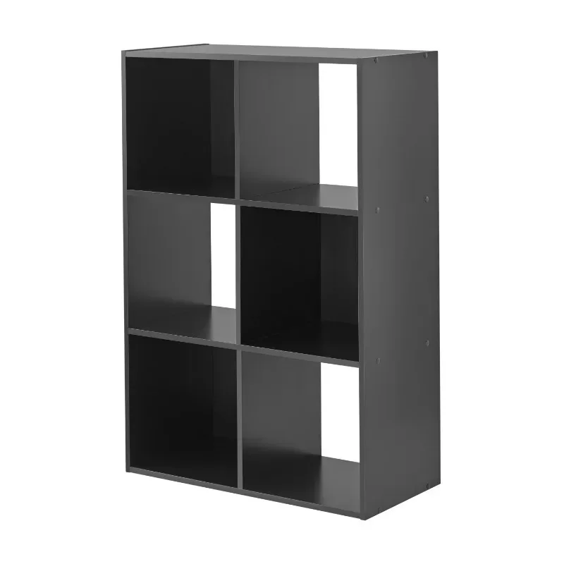 Organizador de armazenamento 6 cubos, preto, 11 polegadas
