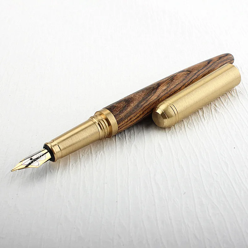 Luxury Quality Fashion Retro Redwood Fountain Pen Financial Office Student School Stationery Supplies Ink Pens