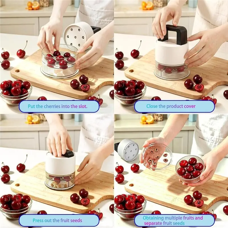 [A92P!】 Cherry Pitter Multiple Cherrys Pitter Corer Tool, Quick Portable Cherry Pitting Tool, Easy To Use For Making Cherry Jam