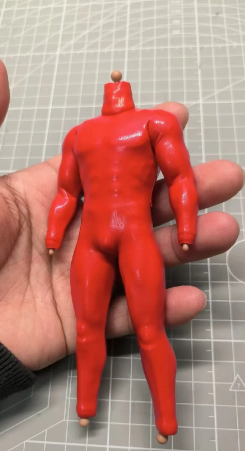 1/12 Scale Soldier Red Jumpsuit Model for 6''vtoys