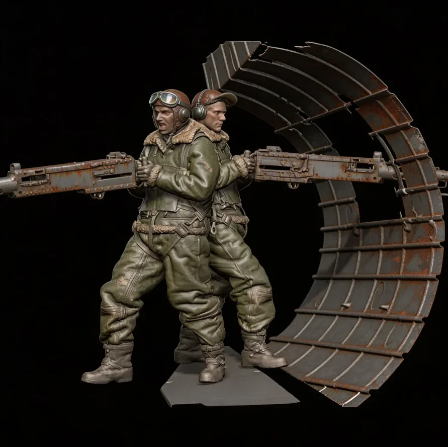 

1/32 Resin Soldier model kits figure colorless and self-assembled（1 person, excluding scenes and guns） A-2251