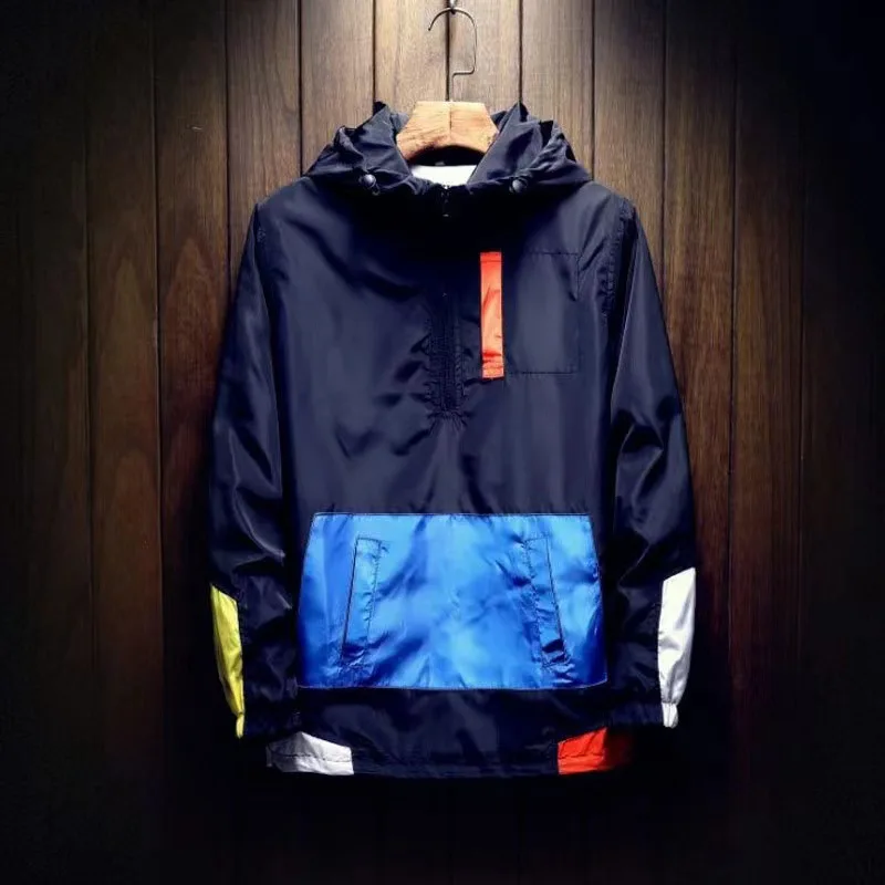 2024 Spring and Autumn New Fashion Trend Hooded Baseball Coat Men's Casual Loose Comfortable Large Size High-end Sports Jacket