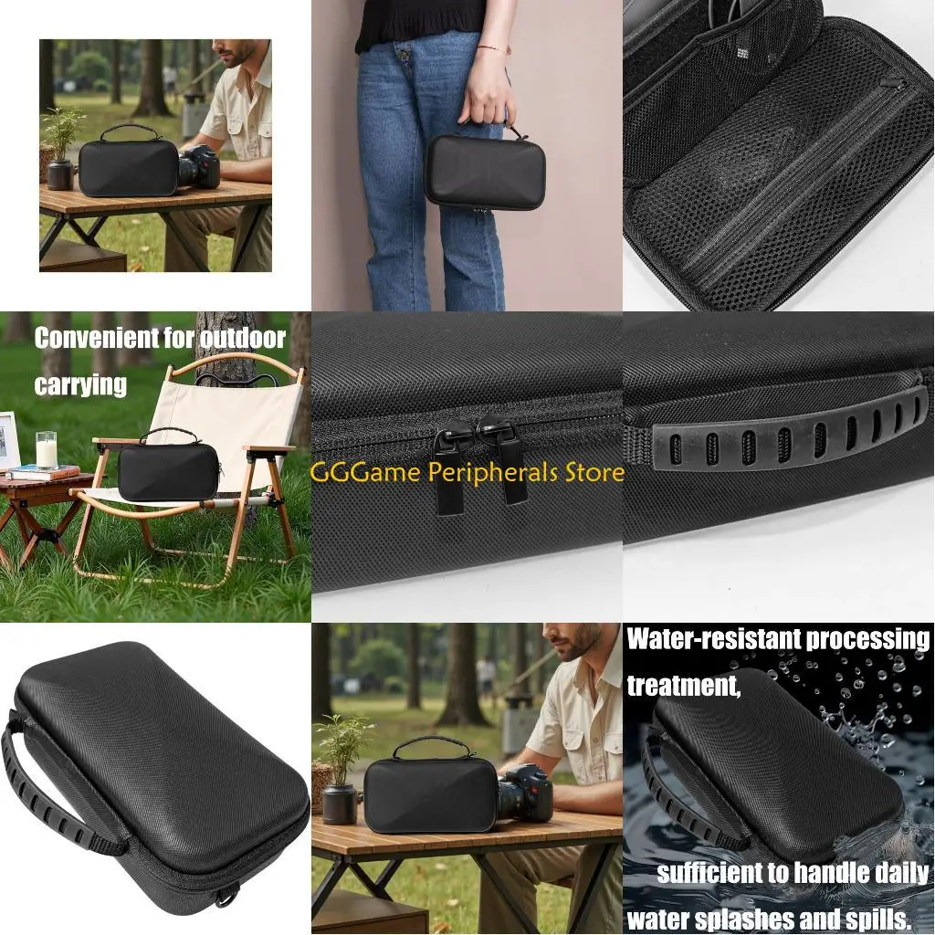 

U55B Multifunctional Bag Shockproof Carrying Case Built-in Interlayer for OM 7/7P Equipped with Pocket Detail Black