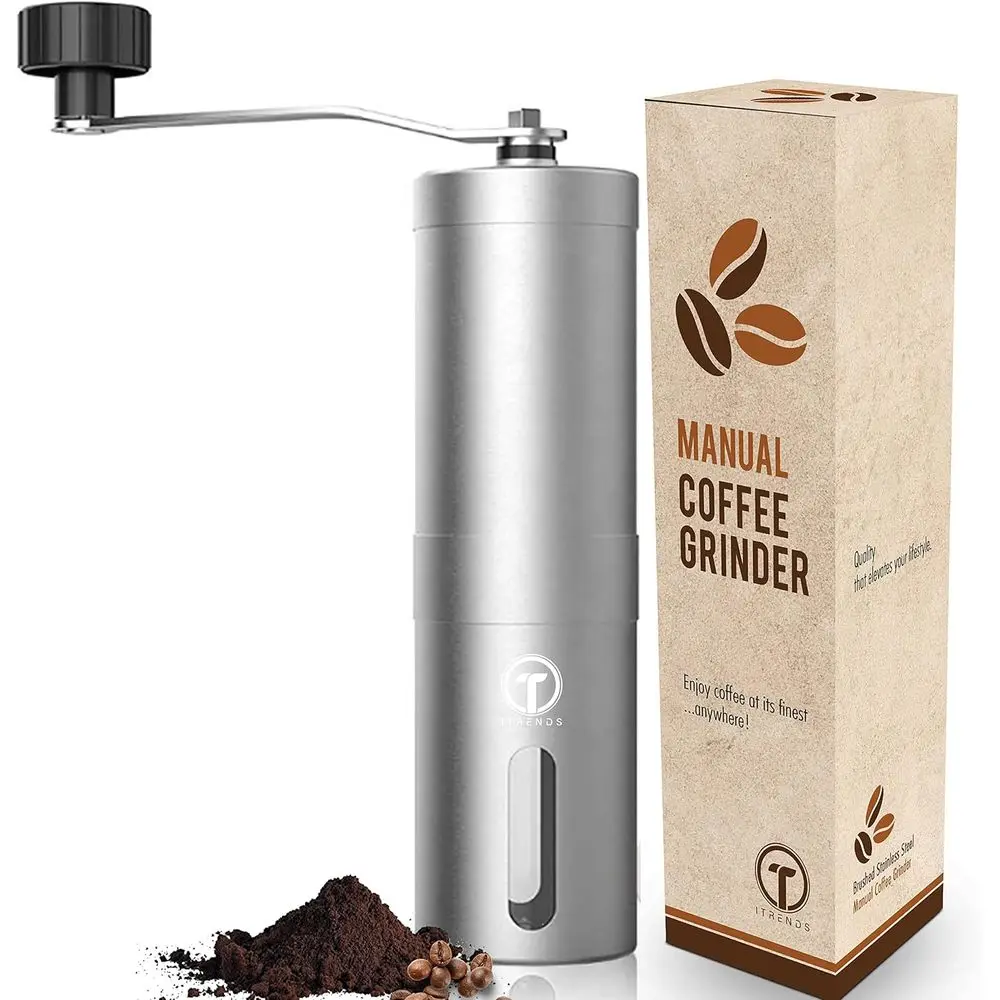 

Manual Coffee Grinder: Stainless Steel, Adjustable Settings, Perfect for Coffee Lovers