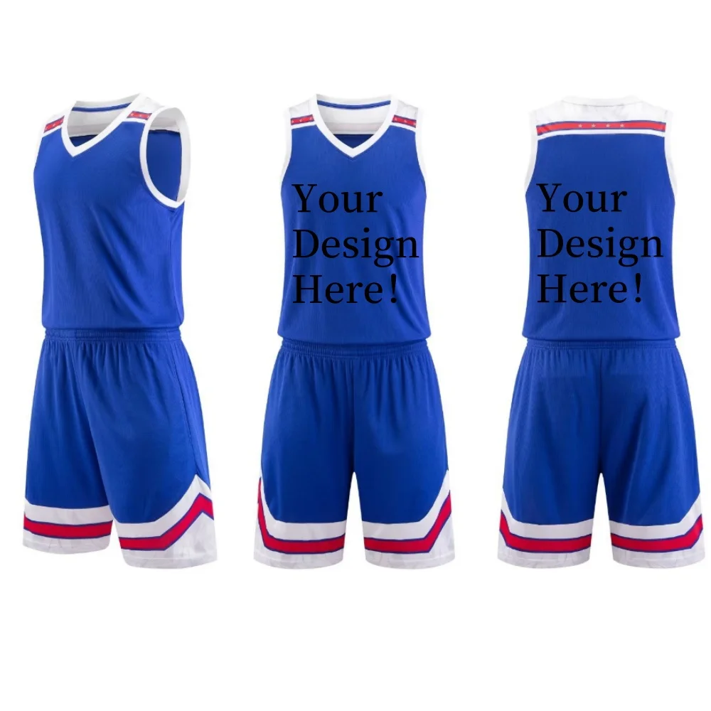 Customize Logo Basketball Jerseys And Print Your Logo Image On Comfortable Basketball Sets
