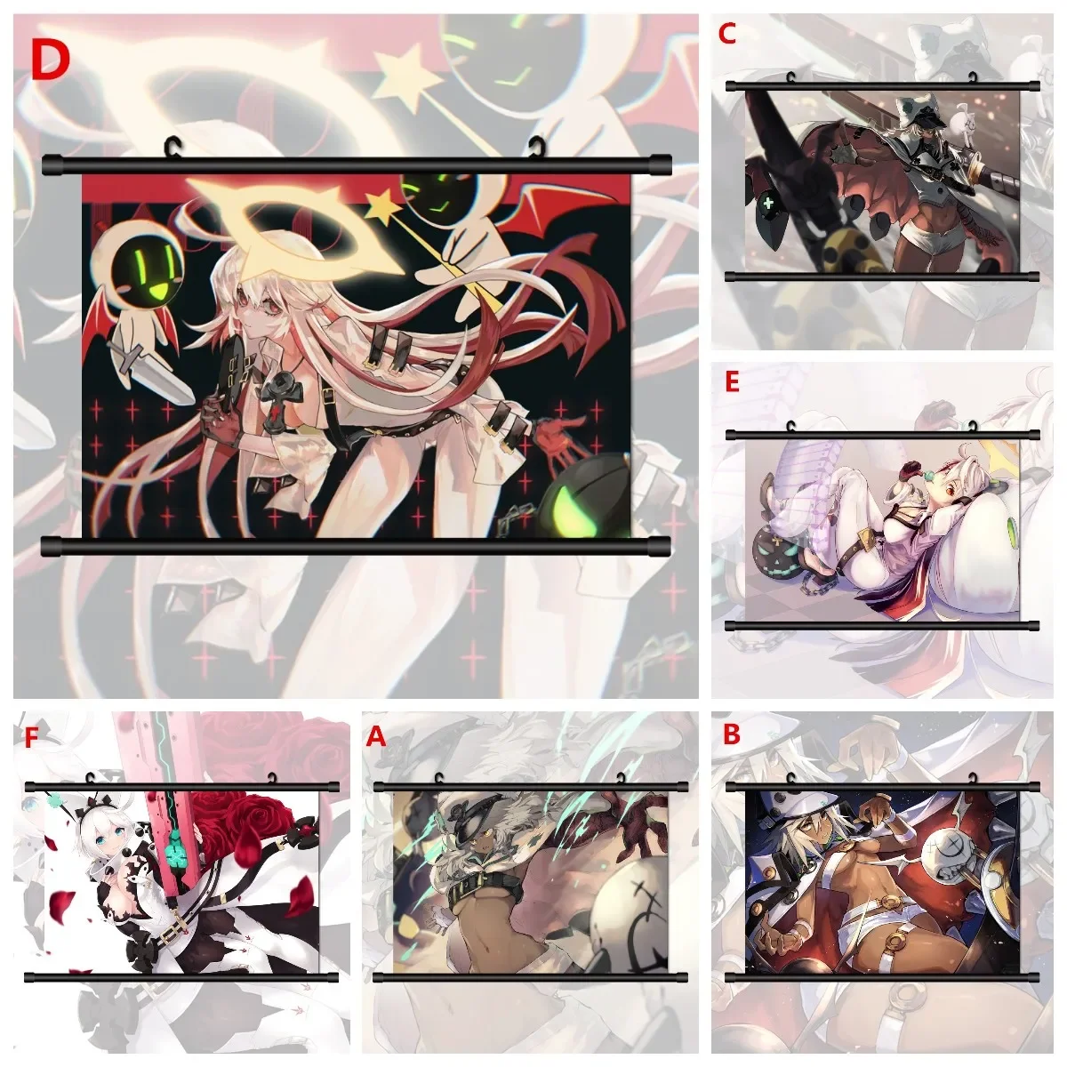 مذنب جير أنيمي الملصقات للديكور المنزل ، ramledeadly جدار الفن ، جاك-O Elphelt ، عيد الحب الملصقات ، قماش اللوحة الديكور #1