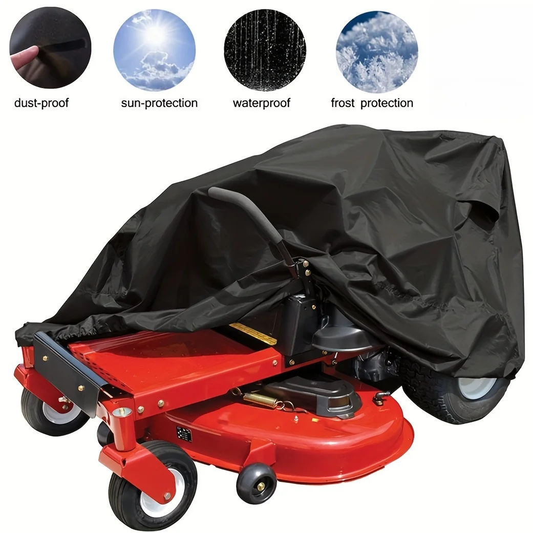 Oxford for Lawn Mower Cover 210D 420D 600D Waterproof Sun Dustproof for Zero Turn Mowing Machines 210 x 117 x 140 cm