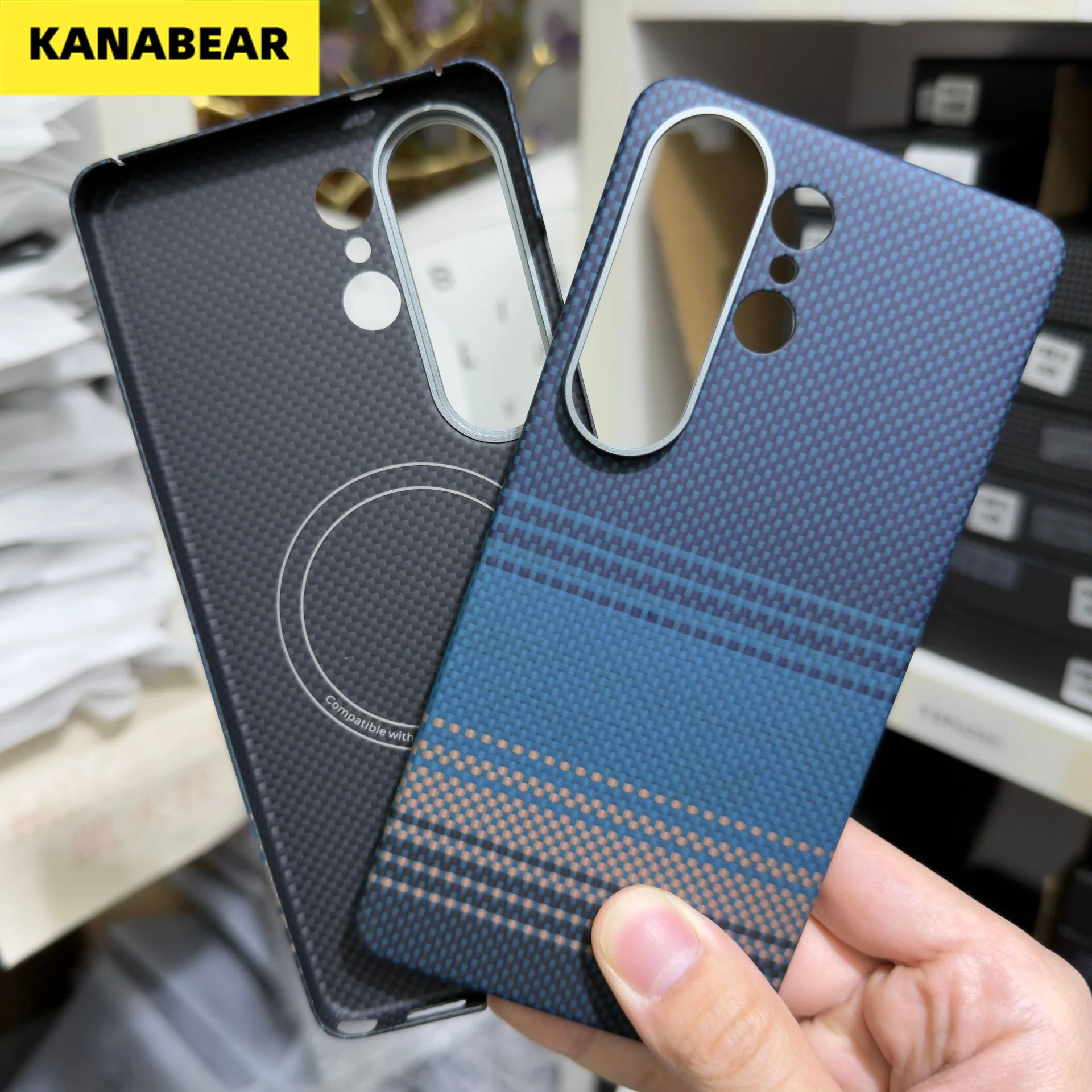 

New Kevlar Aramid Fiber Case for Samsung S26 Ultra, Magnetic Ultra-Thin Hard Shell,Anti-Scratch Precision Fit Slim Cover