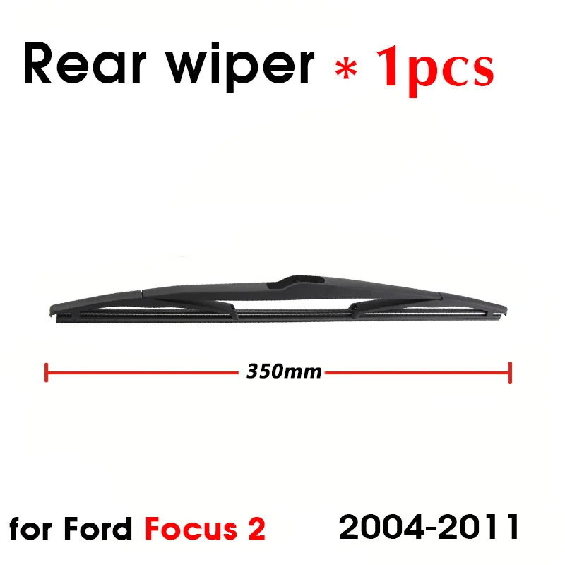 Wiper Front Rear Wiper Blades Set For Ford Focus 2 2004 2005 2006 2007 2008 2009 2010 2011 Front Rear Window 26\