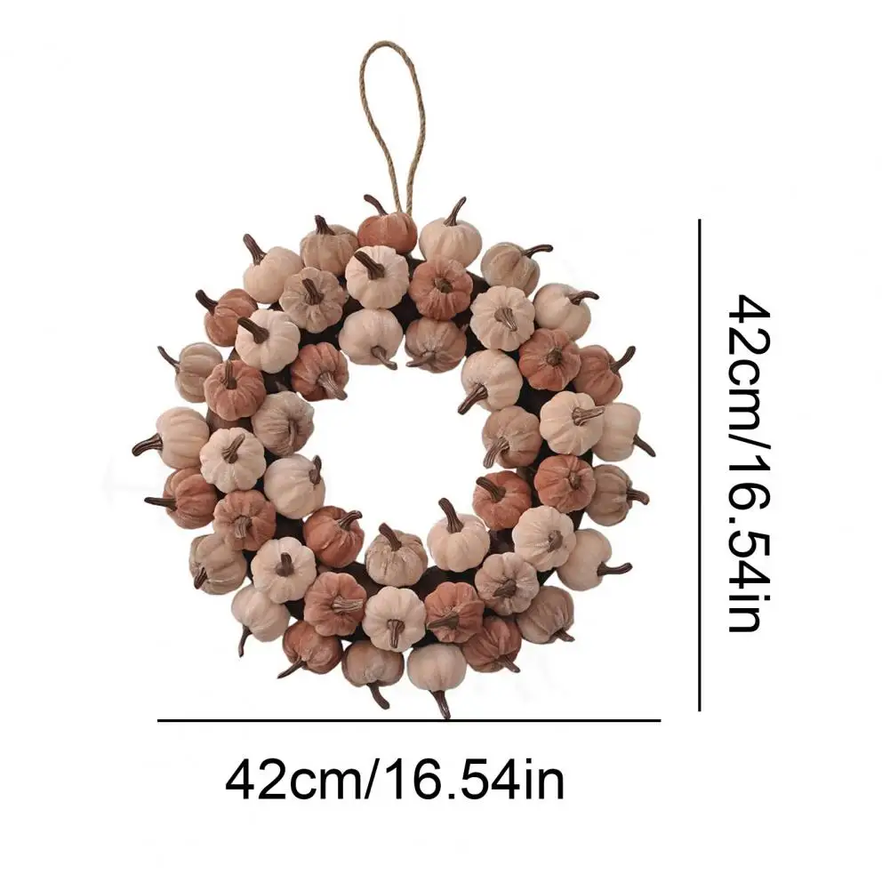 Velvet Pumpkin Fall Wreath 5