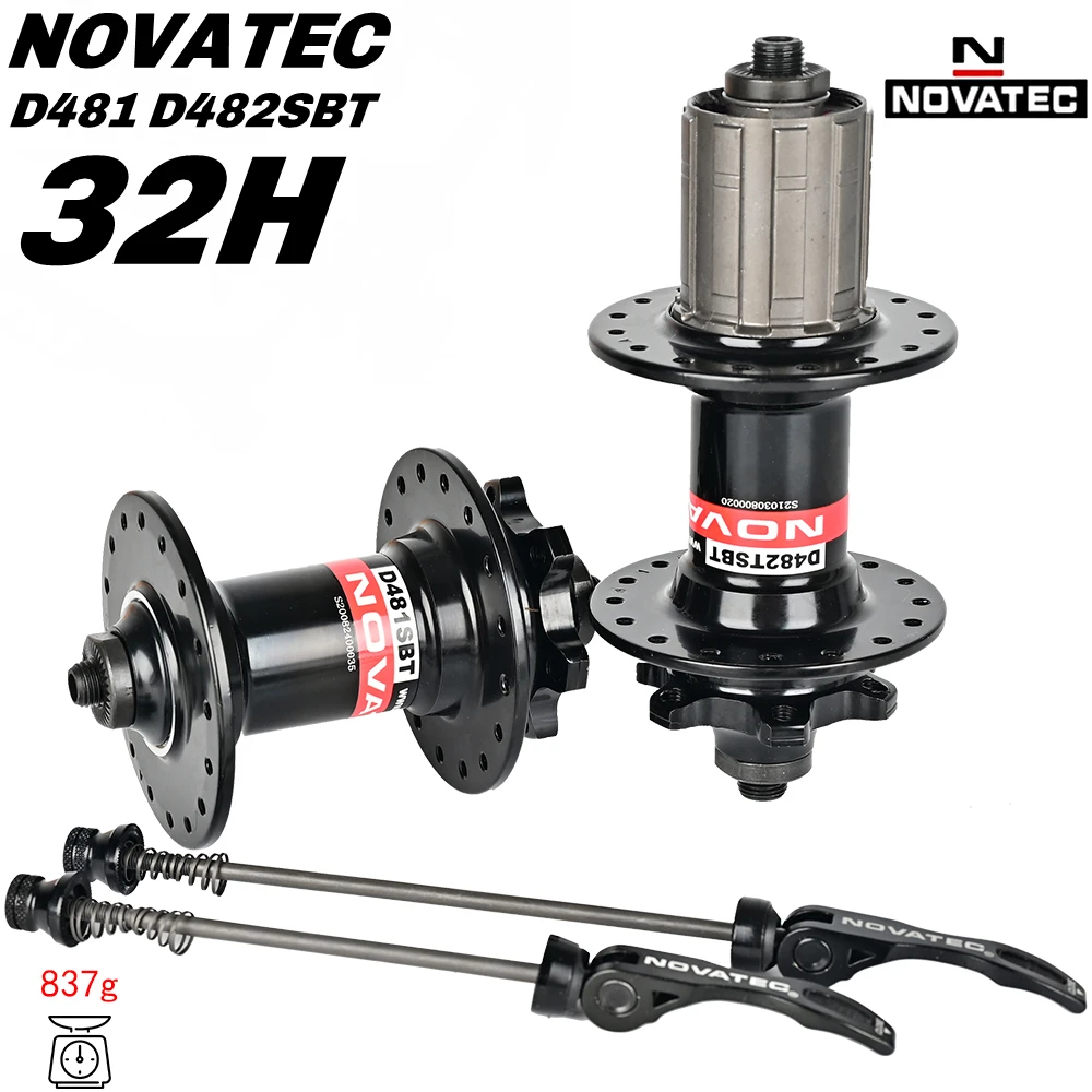 Novatec D481SBT D482TSBT MTB Bike Hub 32 Holes 8 9 10 11 Speed Mountain Bike Sealed Bearings Hubs Bicycle Parts for HG Cassette