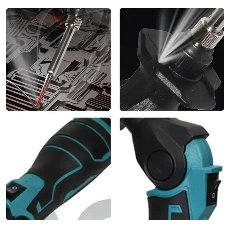 Cordless Electric Soldering Iron Kit Rechargeable Wireless Fast Heating  Alloy Welding Device Repair Tools For Makita Battery.
