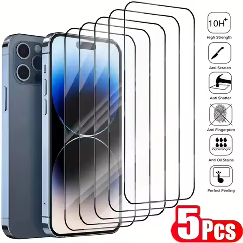 5-1Pcs 9D Screen Protector For Samsung A16 A15 A13 A06 S25 Ultra S24 S23 S22 Plus S21 S20 FE A55 A54 A53 A52 A25 A24 A35 A34 A33