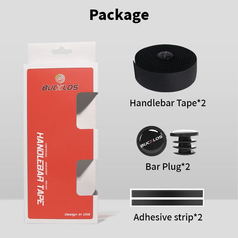 BUCKLOS Road Bike Bar Tape Bicycle Handlebar Tapes EVA/PU Soft Anti-Vibration Speed Cycling Wrap Tape Durable Drop Bar Strap