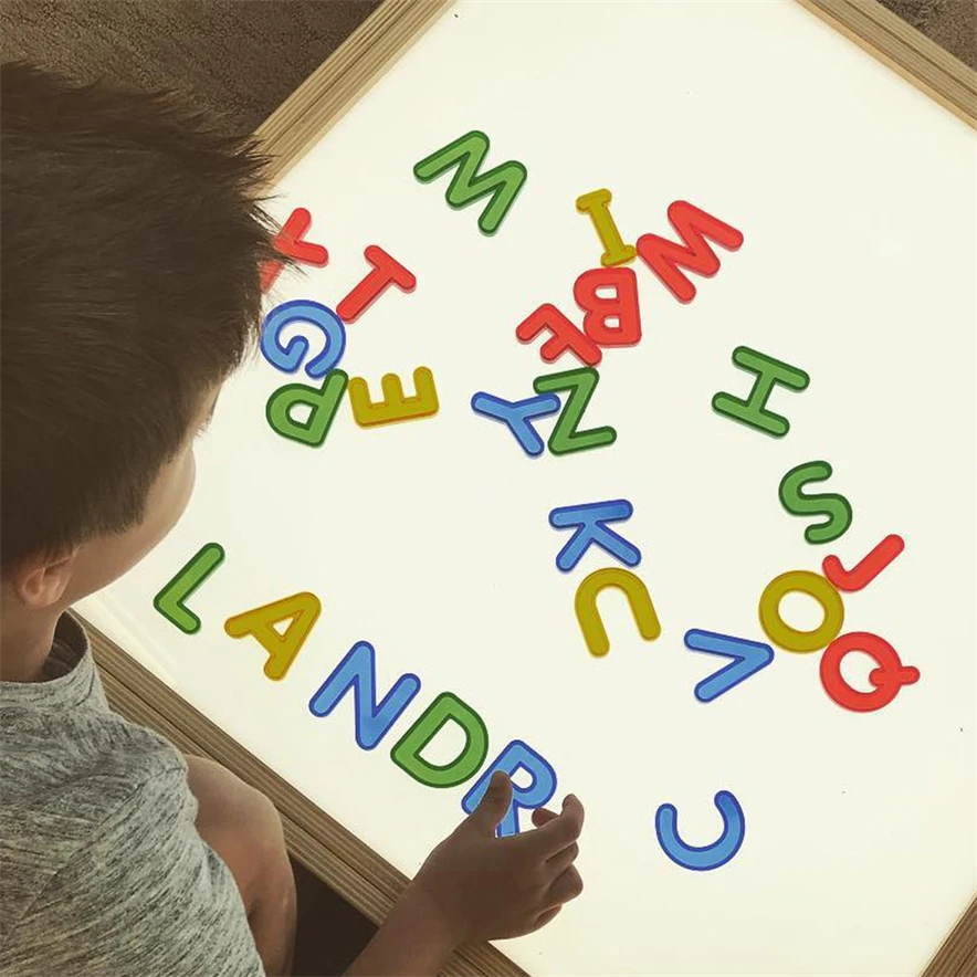 Montessori Toy Light Table Letters And Number Learning Eudcation Montessori Toys For 3 Year Olds Teaching Aid Children Gift D44Y