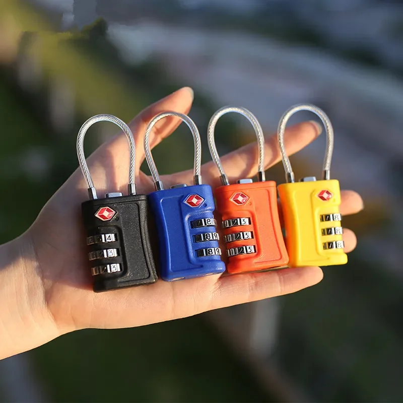 TSA password lock, customs lock, luggage bag, backpack, high-speed rail, European aviation, outbound password padlock