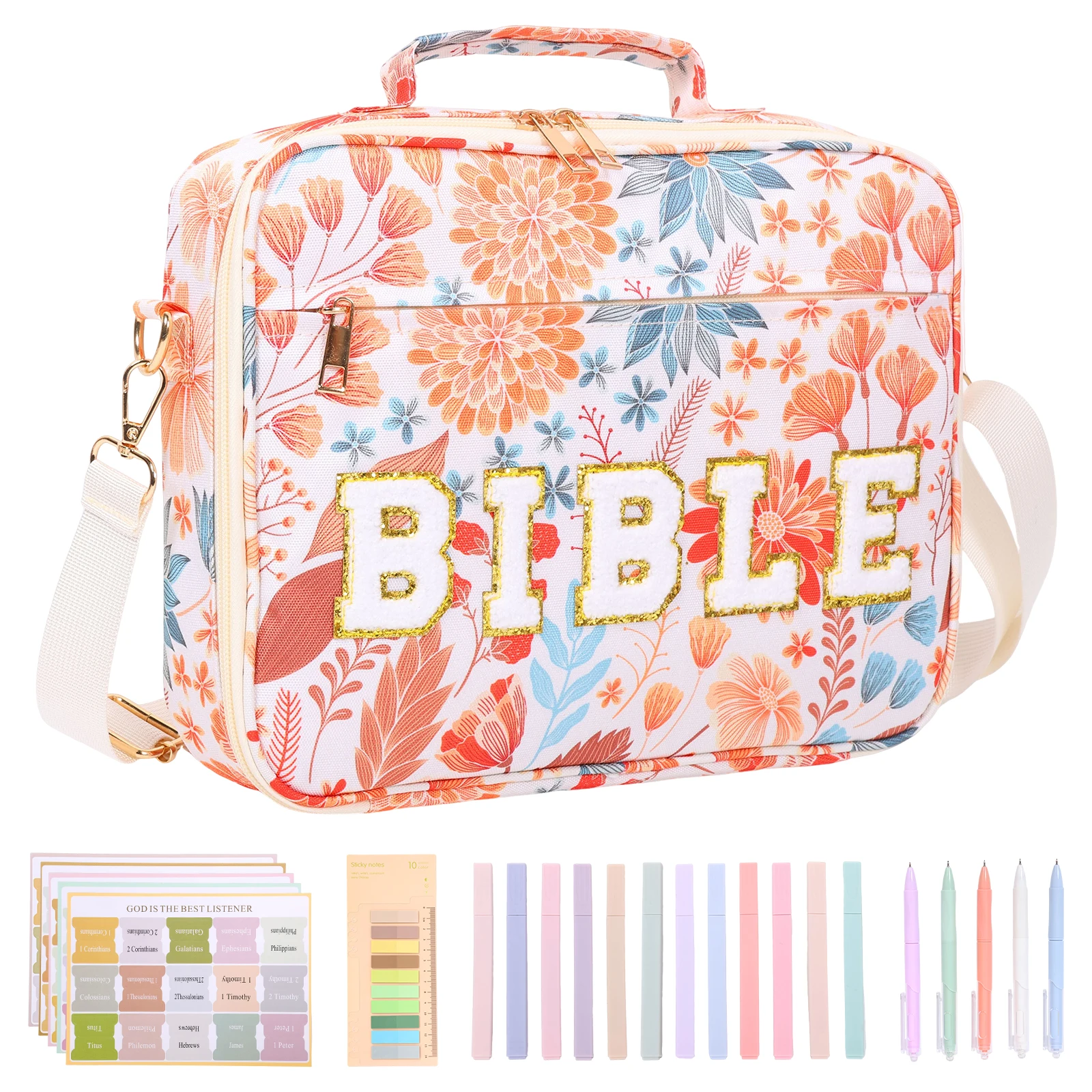 

Чехол для Библии, сумка для переноски книг, церковная сумка, стеганая хлопковая сумка для защиты книг с ручкой, аксессуары для учебы и принадлежностей.