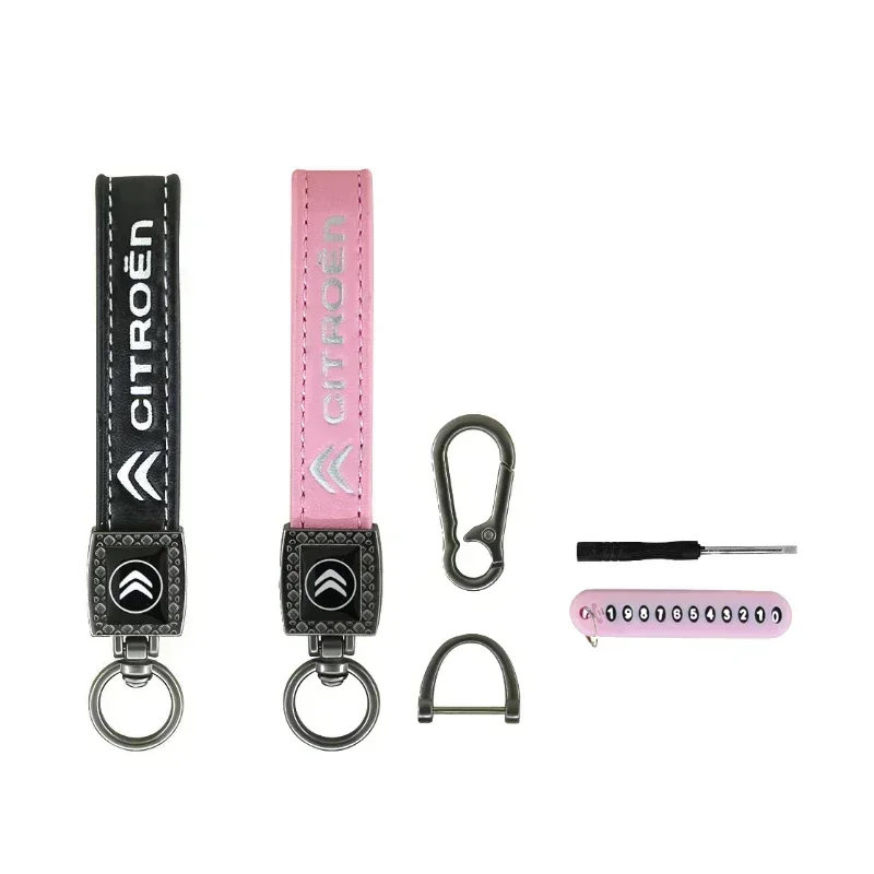 

Автомобильный брелок для ключей из сплава, ремешок для Citroen DS C3 C4 Picasso Aircross C5 Aircross Elysee Berlingo Xsara, аксессуары
