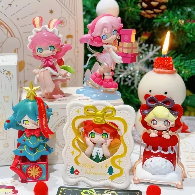 ของแท้รุ่น Azura แฟนตาซี WARM Christmas Series กล่องตาบอดถุงน่อง Reindeer Gingerbreadi Tree ชุดตกแต่งวันหยุดของขวัญ