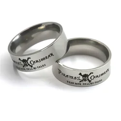 Pirates of The Caribbean Ring Dead Men Tell No Tales Stainless Steel