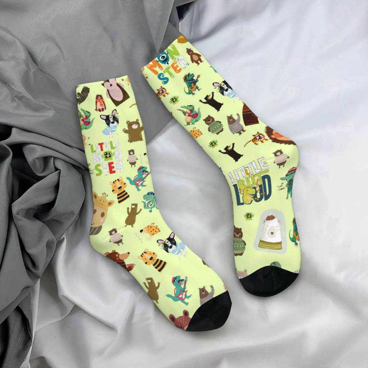 Calcetines de animales pequeños para hombre, medias Retro, estilo callejero, Harajuku, patrón novedoso