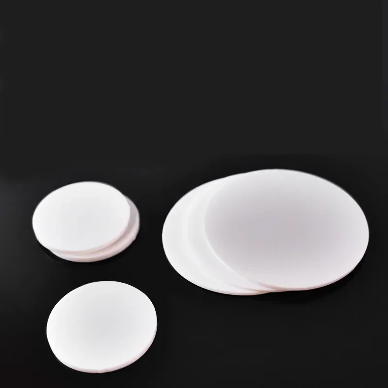 10Pcs Thick 1/1.5/2/3mm Solid PTFE Sheet Round Dia 10/12/15/18/20/25/30/40/50/60/70/80/90mm Seal Flat Gasket Plastic Disc Plate