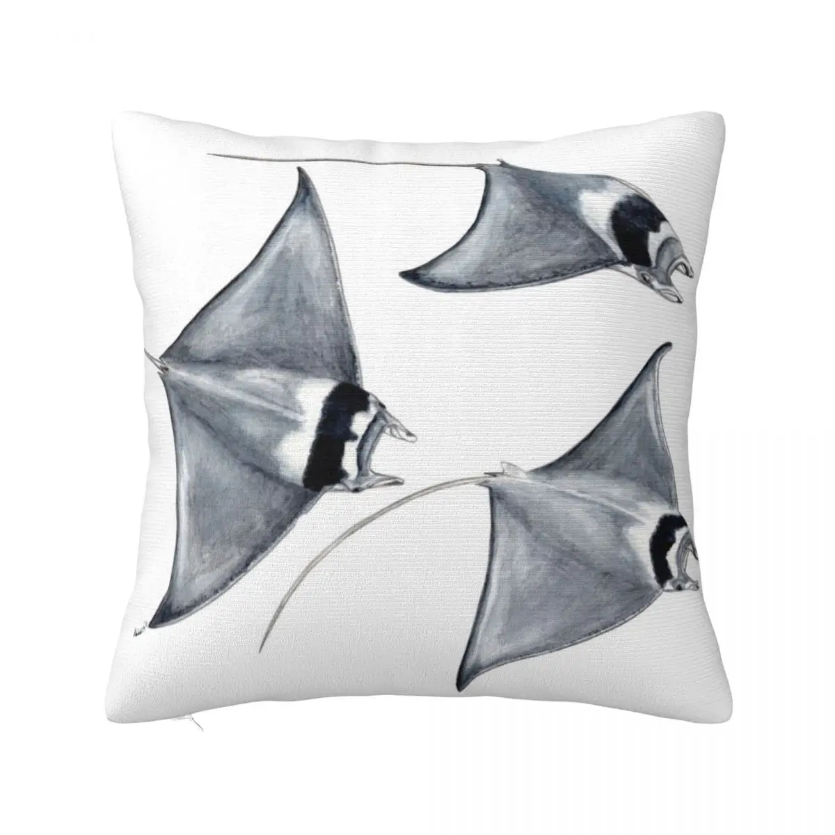 

Devil fish - Manta ray (Mobula mobular) Throw Pillow Decorative pillowcase luxury decor Couch Pillows anime girl