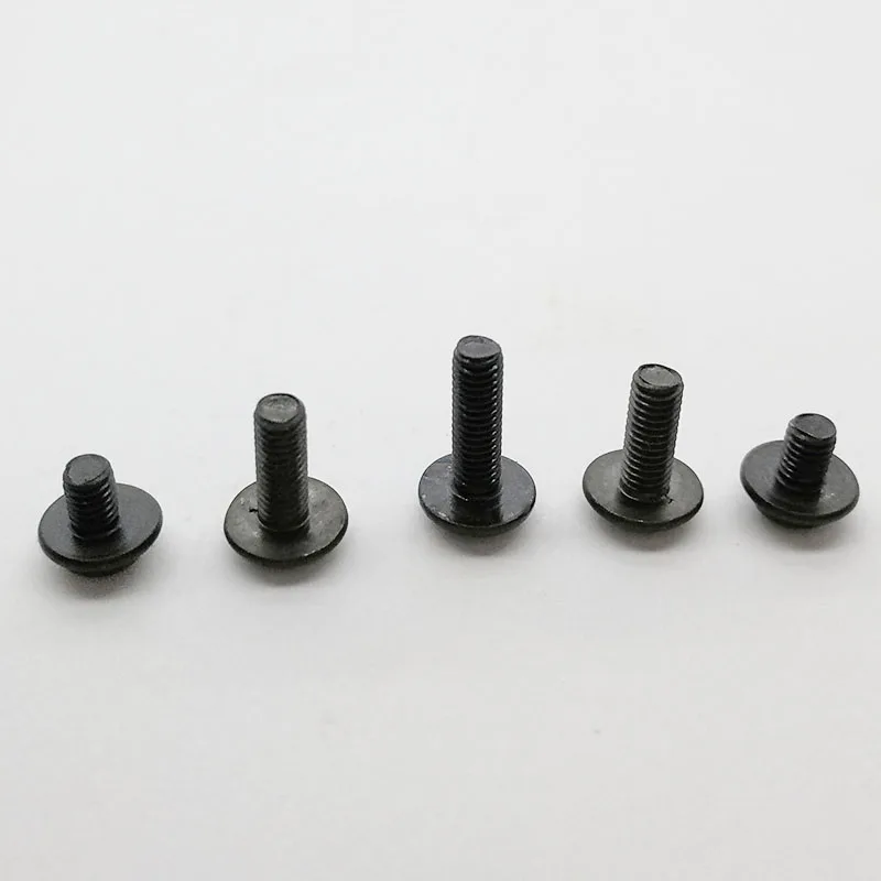 50Pcs M2 M2.5 M3 PWM DIN967 Black Pan Padded Screws Referral Computer Case Chassis Fixed Motherboard Screws With Pad