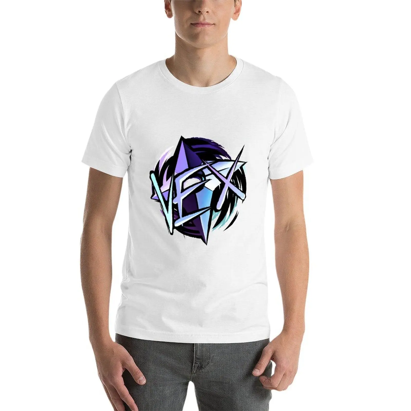 تي شيرت Vex Crystal Shuriken تي شيرت قطني عالي الجودة تي شيرت للرجال تي شيرت جرافيك