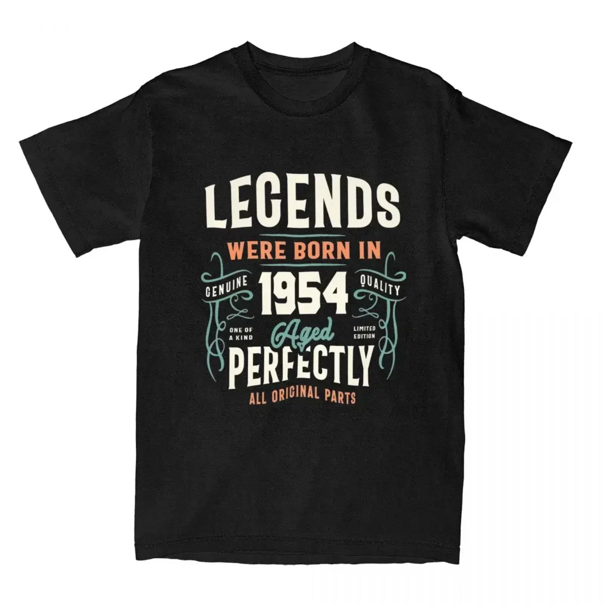 Men Women's 70 Year Old 1954 70Th Birthday Gifts Shirt Stuff Aged 70 100% Cotton T-Shirt Clothing Cool Tees New Arrival