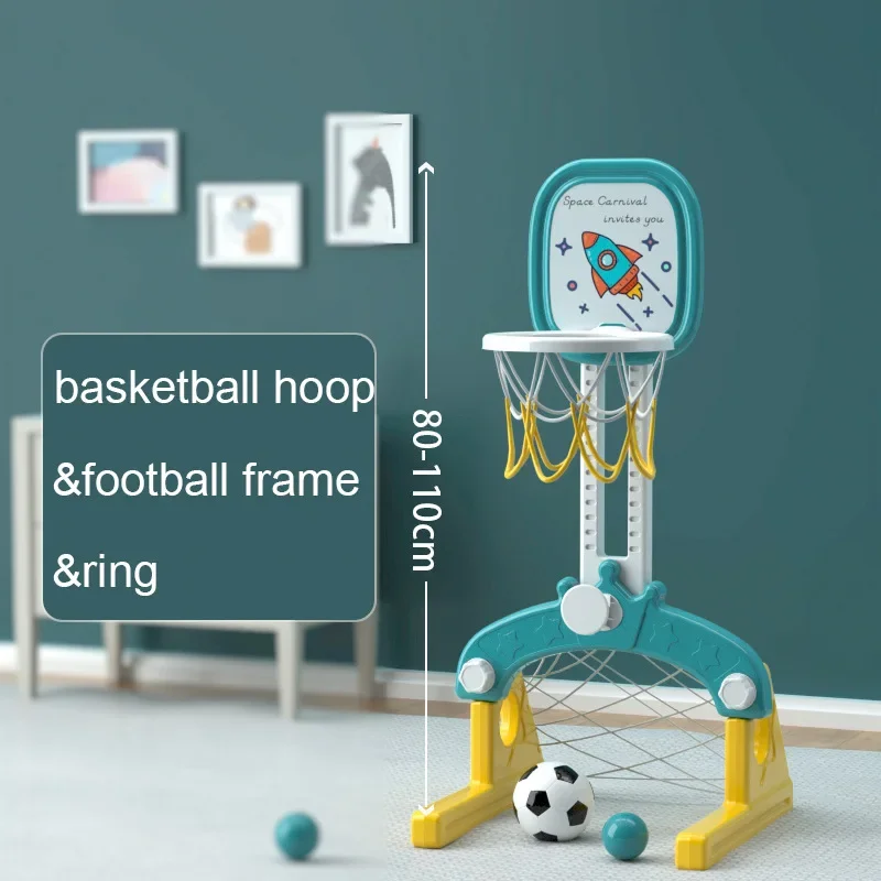 Children's Basketball Stand Adjustable Indoor Baby Toy Ball Boys' Home Shooting Frame Stand Exercise Body Develop Intelligence