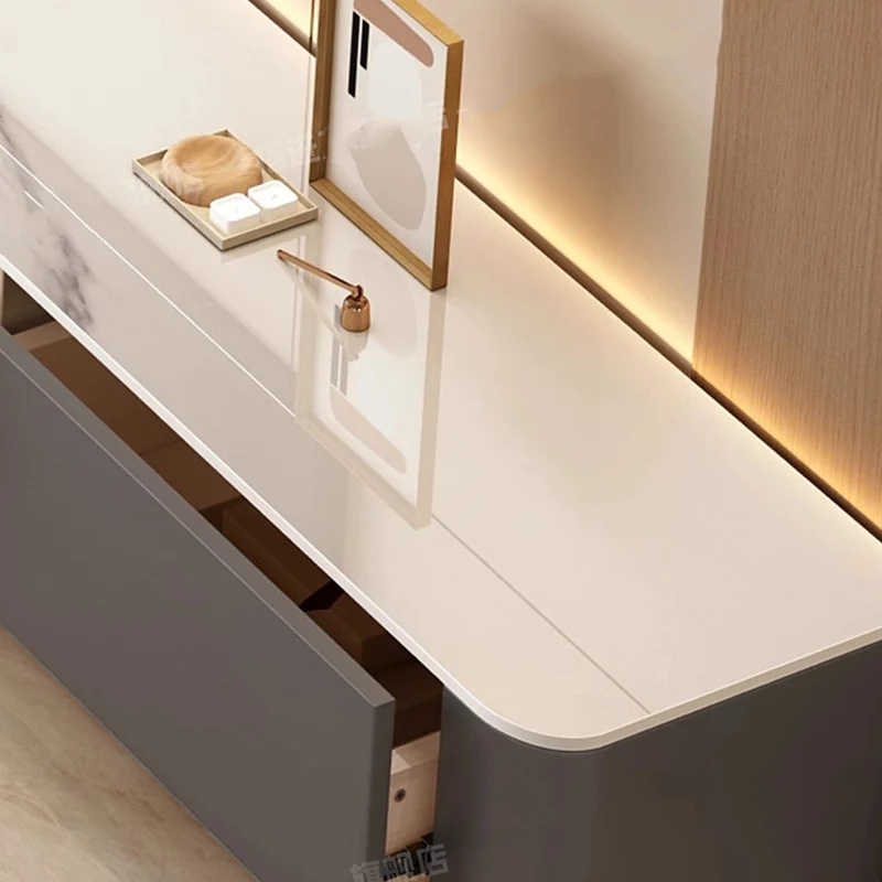 خزانة تلفزيون حديثة مخصصة تصميم شمالي بسيط فاخر خزانة تلفزيون نمط أدراج Meubles تلفزيون الدولاب دي صالون أثاث غرفة المعيشة