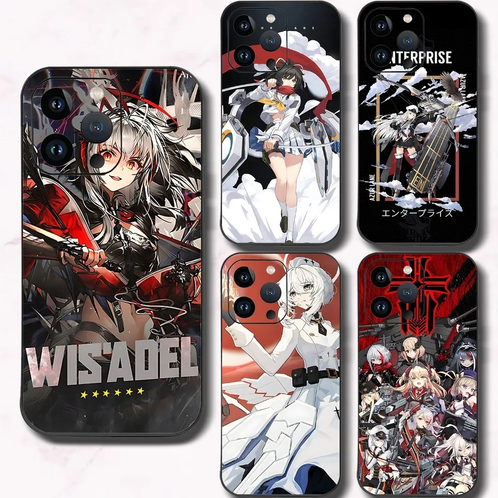 Azur Lane Phone Case For Iphone 15 11 13 14 15 16 Pro Max 7 8 Plus X Xr Xs Max Se2020 12mini Cover Case