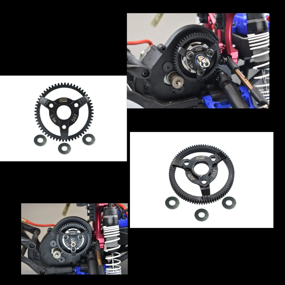 GPM CS Spur Gear 56T/86T для TRAXXAS 1/10 F-150 SVT Raptor Bandit XL-5 Slash Mudboss GPM CS Spur Gear 56T/86T для TRAXXAS 1/10 F-150 SVT Raptor Bandit XL-5 Slash Mudboss