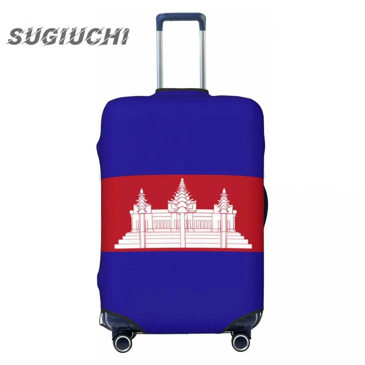 

Cambodia Country Flag Luggage Cover Suitcase Travel Accessories Printed Elastic Dust Cover Bag Trolley Case Protective