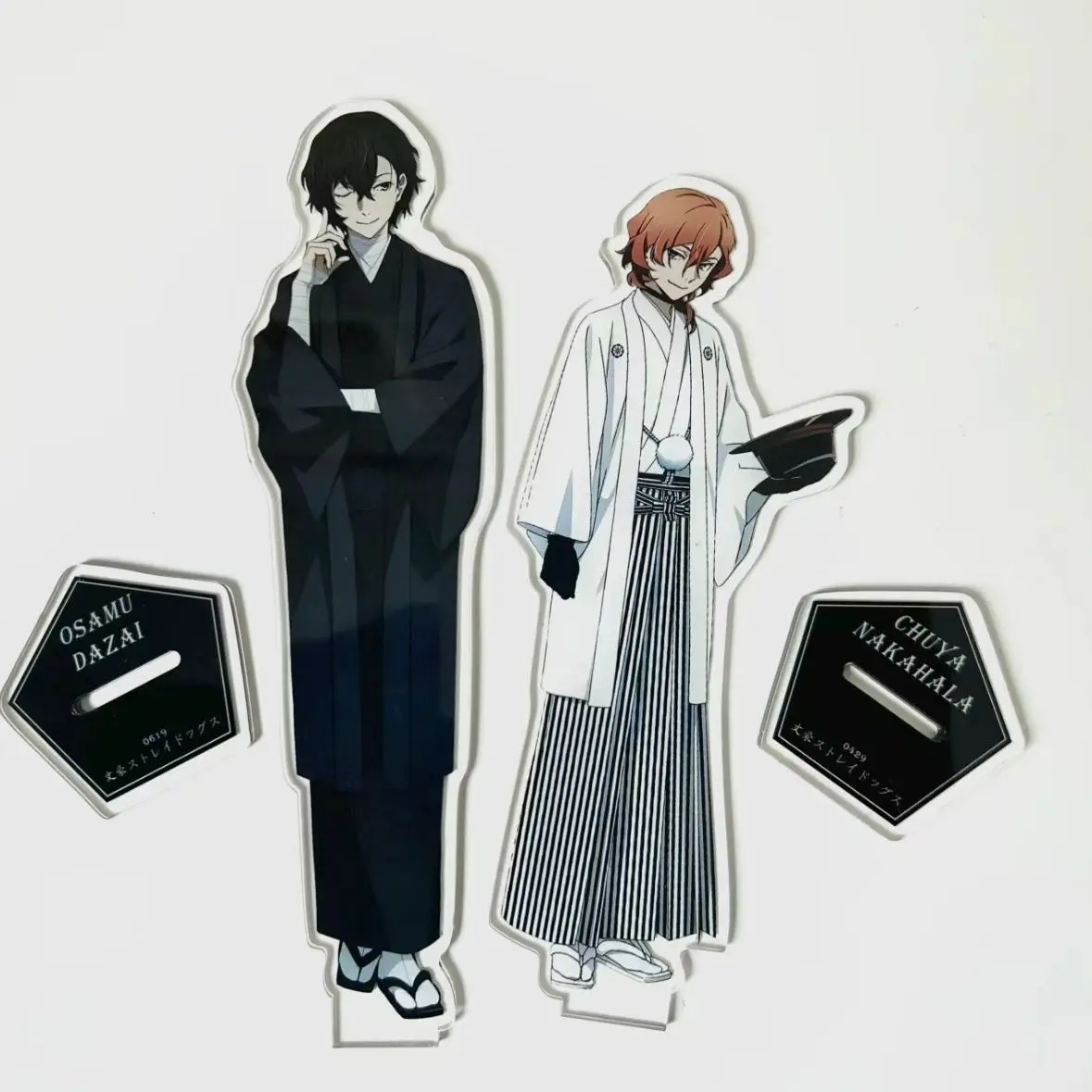 Bungo Stray Dogs Kimono Series Acrylic Stand Dazai Osamu Nakahara Chuuya Figure Display Anime Goods Collection Desk Decor Gift