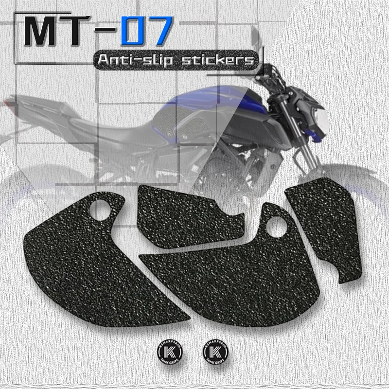 

For YAMAHA MT-07 mt-07 FZ-07 15-18 3D Gel Motorcycle Anti Slip Fuel Tank Pad Decal Gas Knee Grip Traction Side Protector Sticker