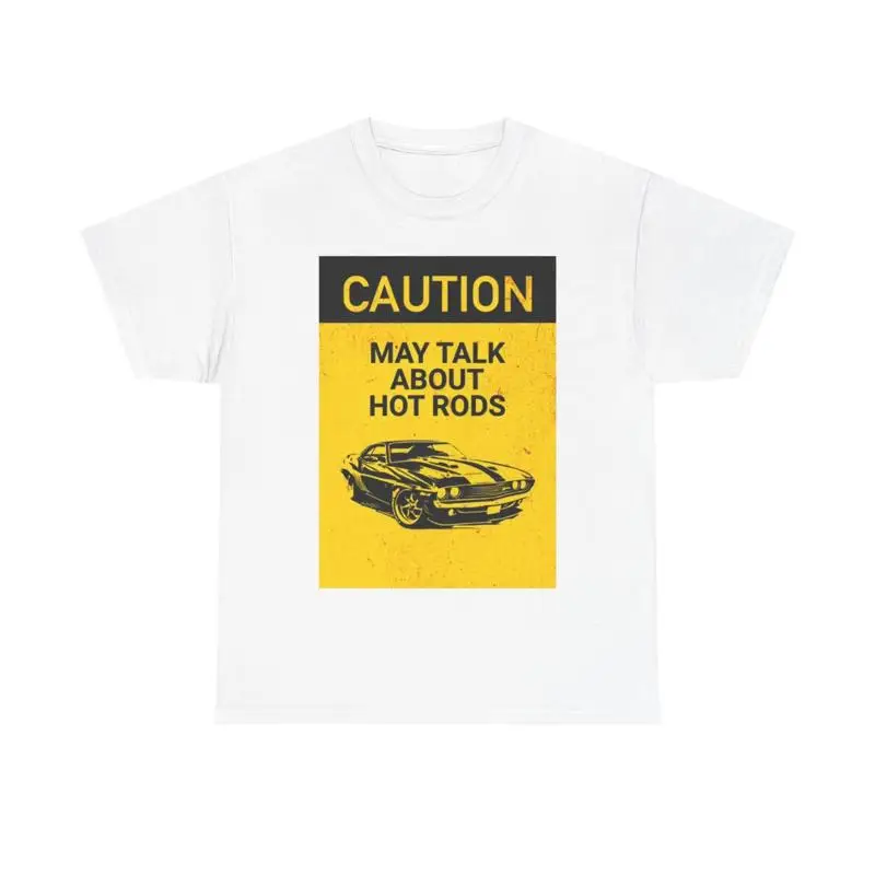

Футболка «Осторожно, может говорить, хот-родки», механик, автомобильный, из плотного хлопка