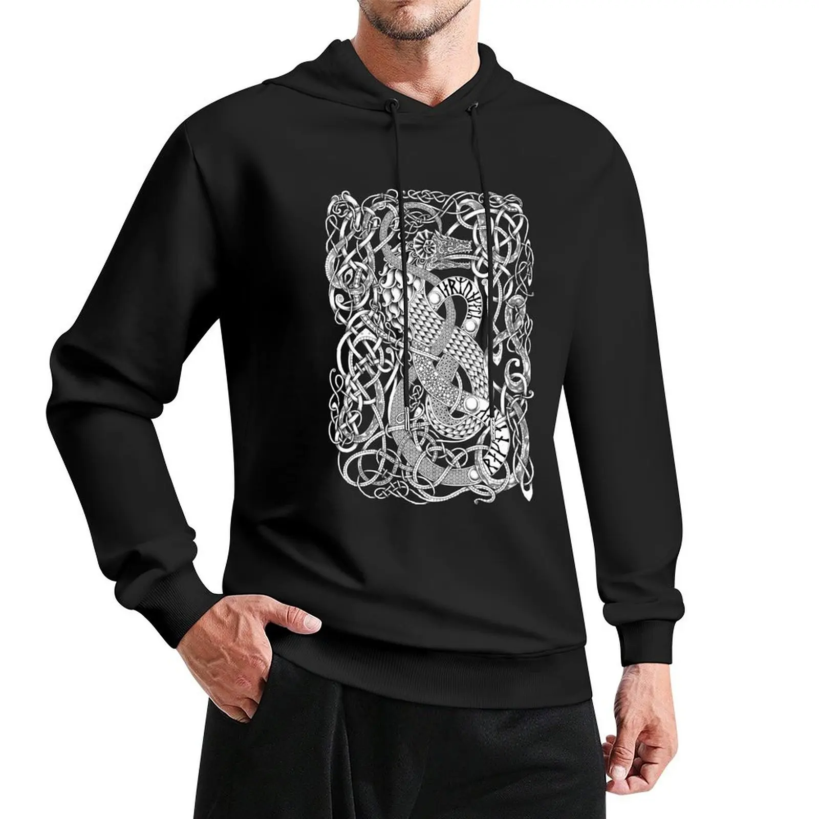 

Jormungandr - Norse Mythology - The Midgard Serpent Pullover Hoodie fashion men blouse hoody