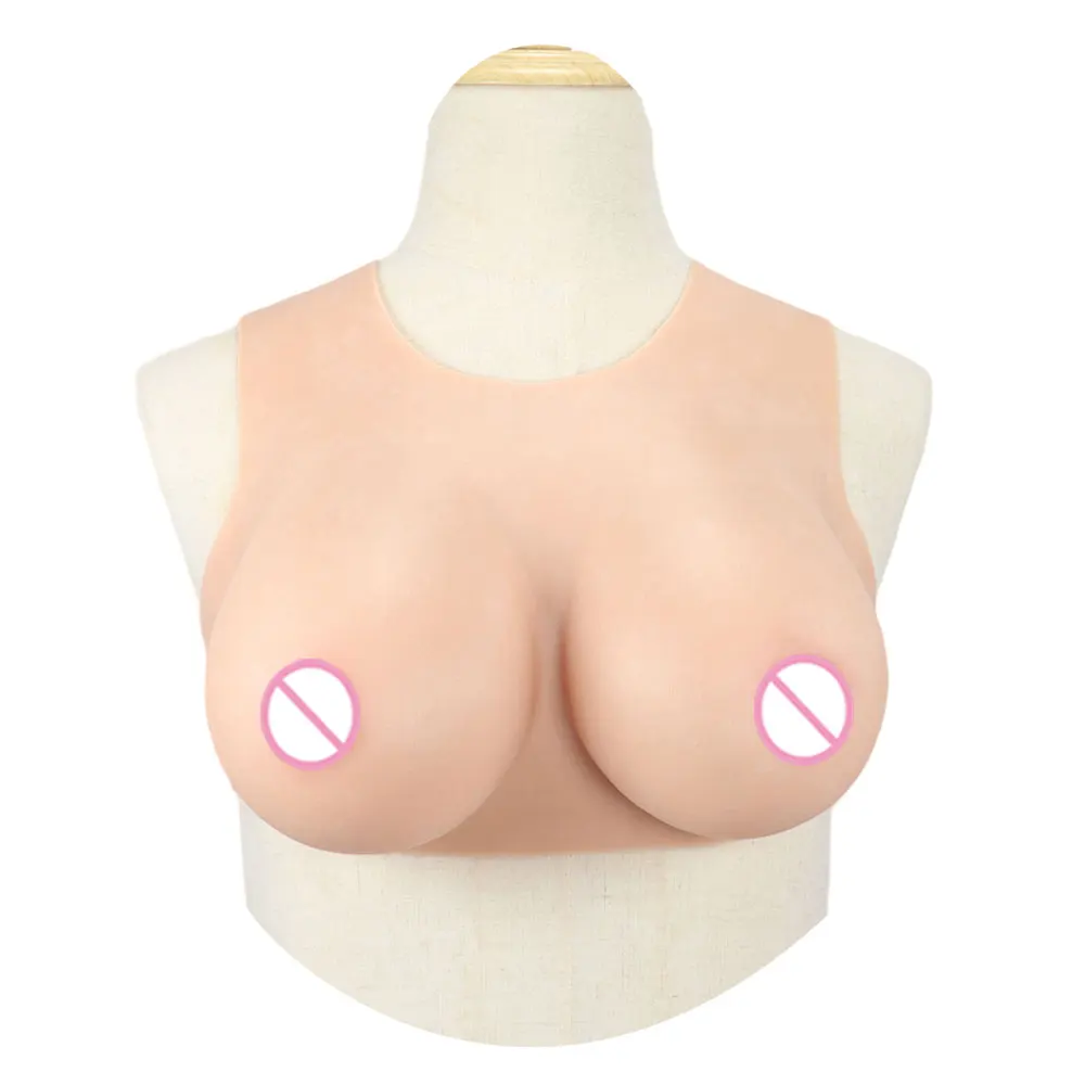 BCDEG Cup Silicone Breast Forms For Crossdresser Artificial Fake Boobs Plate Bodysuit Transvestite Shemale Transgender Cosplay