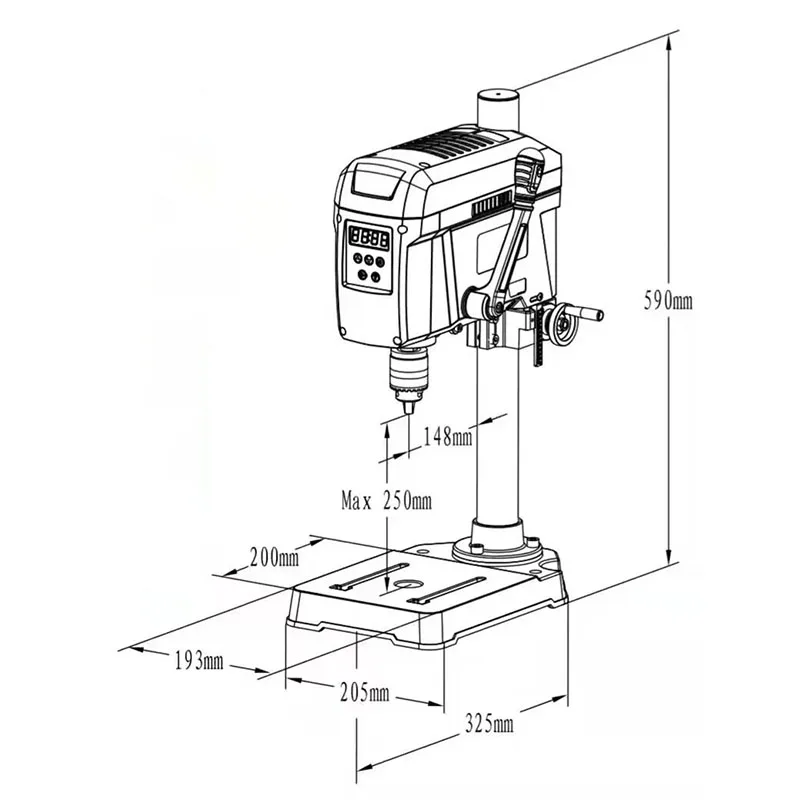 400W 220v industrial grade drilling machine milling machine miniature bench drilling machine drilling machine drilling machine