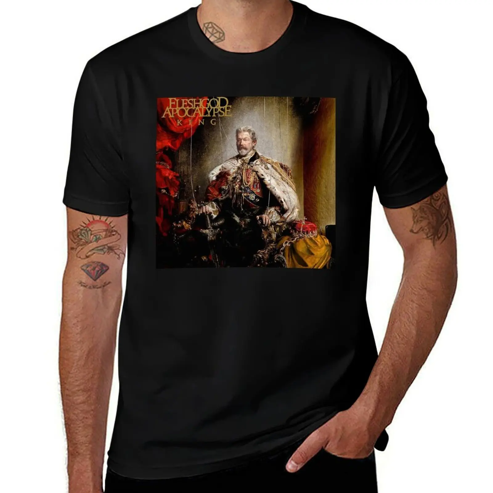 

Fleshgod Apocalypse - King album 2016 T-Shirt summer shirt graphic tee shirt anime clothes T-shirts for men cotton