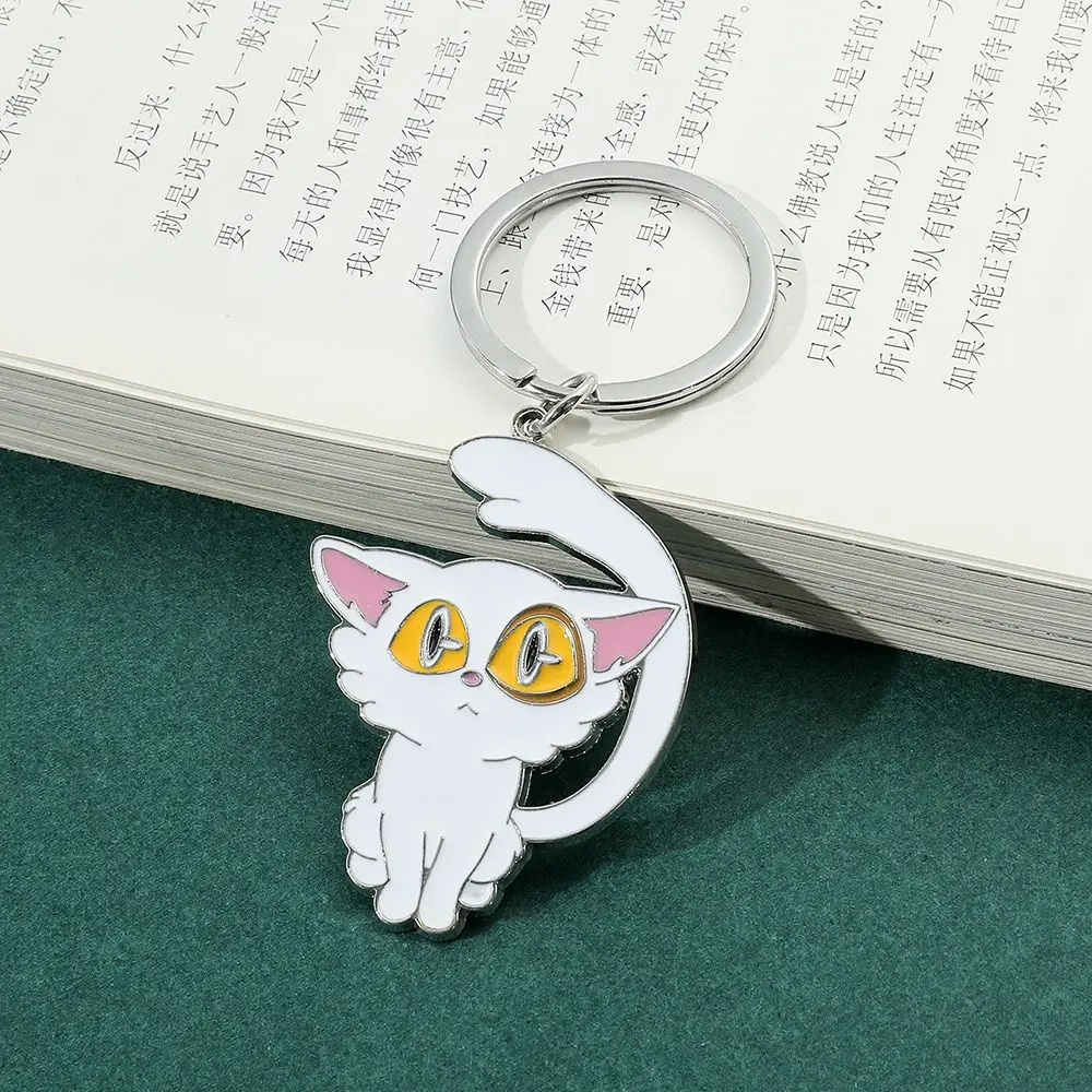 Hot Japanese Anime Suzume Figure Daijin Cat Cute Zinc Alloy Pendant Keychain Handbag Car Jewelry Accessories Kawaii Keyring Toy