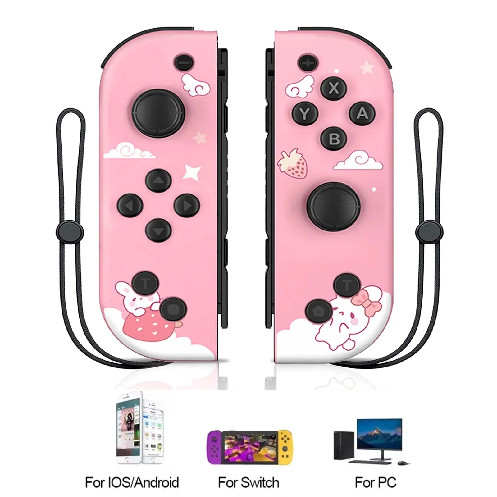 joy Pad Joycons Controller For Nintendo Switch/pc/Android Joystick Gamepad Wireless Game Console Joypad Turbo Wake Up Function