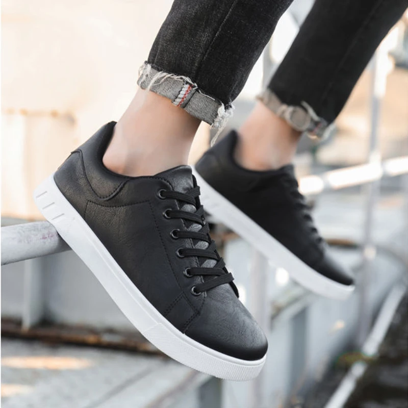 Klassieke Heren Leren Schoenen Lente Zomer Nieuwe Trendy All-Match Platform Casual Schoenen Loafers Britse Leren Sneakers Flats Schoenen