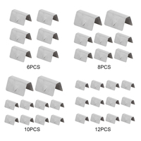 6/8/10/12Pcs Fixing Retaining Clips Stainless Steel Fixing Retaining Window Clips Car Rain Guard Channel Clips for HEKO SNED G3