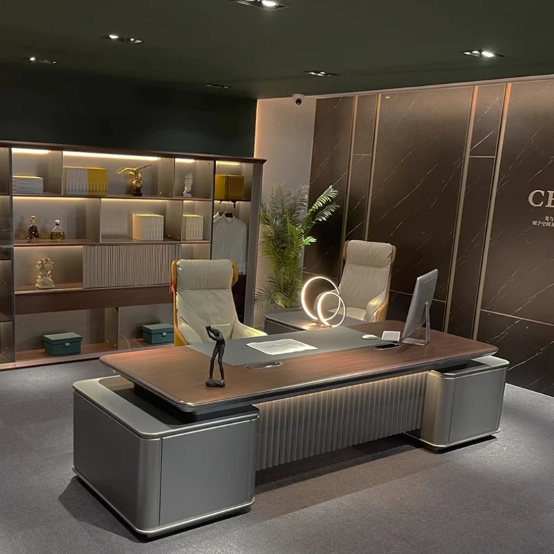 Organizzatore Scrivania da ufficio moderna Combinazione di stoccaggio minimalista Disponibile Scrivanie per computer Creatività Mobili Escritorio europei