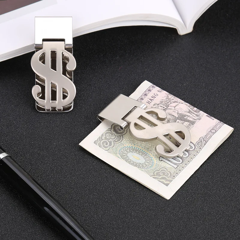 Creative Metal Money Clip Fashion Design Stainless Steel Pocket Portable Change Banknote Clip Gift Wholesale