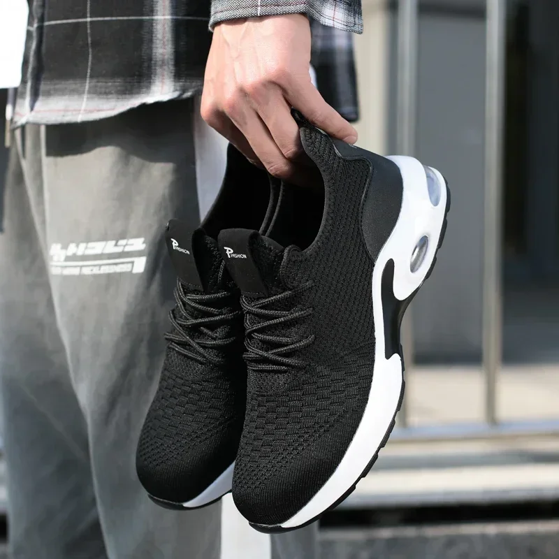 Zapatos de seguridad con punta de acero para hombre, zapatillas de trabajo ligeras antigolpes y a prueba de perforaciones, calzado protector duradero para uso en construcción