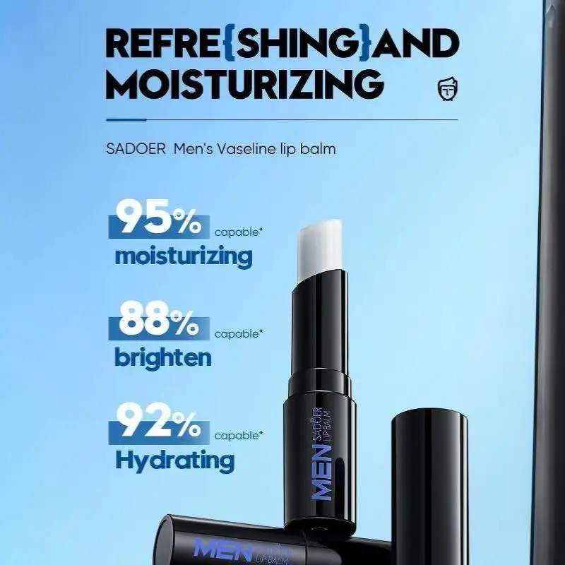 1/2Pcs 2.7g Men's Lip Balm Moisturizing Anti-Cracking Repair Nourishing Hydrating Lipstickmen Lips Skin Care